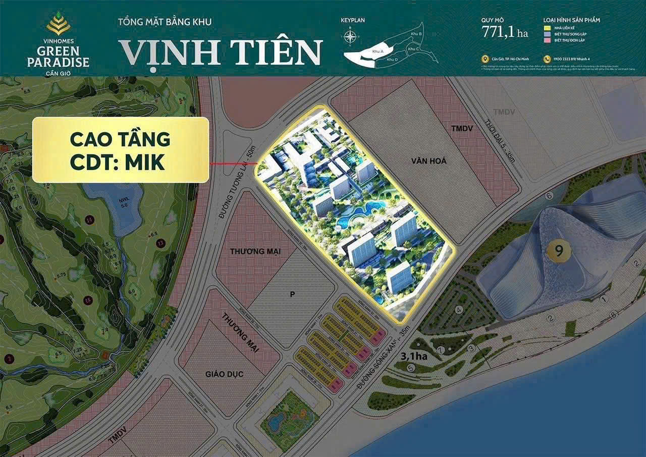 VỊ trí căn hộ MIK VInhomes Cần Giờ